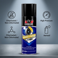 LAMBOSS Nettoyant Freins Professionnel en Spray 450ml Dégraissant à Séchage Rapide pour Pièces du Système de Freinage Automobile