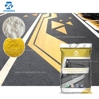 Perles de verre de vente directe d'usine reflètent la peinture thermoplastique de marquage routier peinture thermofusible de couleur de revêtement de marquage routier