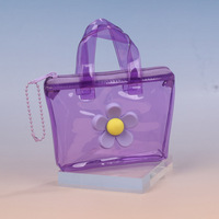 Porte-monnaie transparent personnalisé UIOWIO en PVC, mini sac de rangement pour écouteurs, porte-clés, petit porte-monnaie étanche