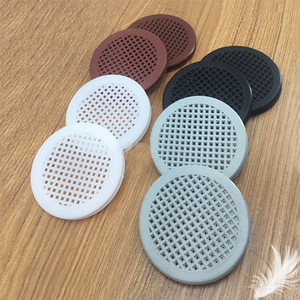 Hanweisong 60mm <b>Plastic</b> Vent Cover Breathable <b>Mesh</b> For Cabinet Indoor Use - Product Image 1