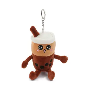 Cartoon Creatieve Melk Thee Cup Knuffel Hanger Leuke Super Leuke Grab Kachine Pop Pop Pop Rugzak Hanger Leuke Boba sleutelhanger