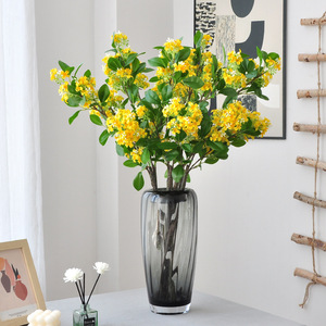 Yoshinobu Artificial Osmanthus Fragrance Yellow Single Branch Polyester <b>Home</b> <b>Decor</b> Living Room Ornament - Product Image 1