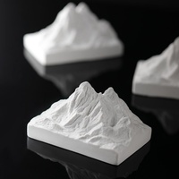 Diffuseur d'arômes en pierre de gypse Montagne enneigée sans flamme pour chambre, ornement de voiture et décoration intérieure parfumée
