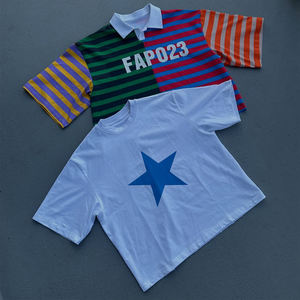 Polo à rayures pour homme personnalisable, 100% coton, polo court pour homme, polo de rugby ample, manches courtes, fabricant - Product Image 5