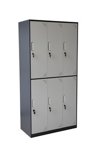 Made in China 6 Door <strong>Locker</strong> Modern Steel Clothes Storage Cabinet <strong>Simple</strong> School Office <strong>Locker</strong> - Product Image 2