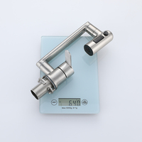 Robinet de lavabo rotatif à 720 degrés en acier inoxydable 304, mitigeur d'eau chaude et froide, robinet pliable pour salle de bain