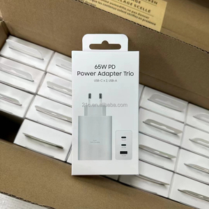Adaptateur secteur 65W pour téléphone 3 Ports chargeur super rapide PD3.0 chargeur <span class=keywords><strong>de</strong></span> téléphone 65W PD adaptateur secteur <span class=keywords><strong>Trio</strong></span> pour Samsung - Product Image 4