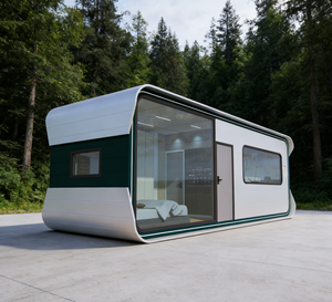 Cabaña Prefabricada Ecológica Tipo Apple para Construcción de Villas de Playa <span class=keywords><strong>y</strong></span> Retiros Forestales - Product Image 2