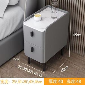Light Rock Board Gabinete <span class=keywords><strong>de</strong></span> cabeza <span class=keywords><strong>de</strong></span> cama Simple Moderno Pequeño Ultra-Estrecho Mini Gabinete <span class=keywords><strong>de</strong></span> <span class=keywords><strong>noche</strong></span> <span class=keywords><strong>de</strong></span> dormitorio <span class=keywords><strong>de</strong></span> madera maciza - Product Image 6