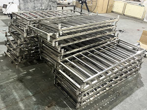 Customized Kitchen Equipment Stainless Steel <b>Rack</b> Tray Trolley with Wheels / <b>Baking</b> Tray Trolley Removable Trolley Carts - Product Image 5