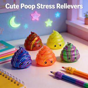 Nuevo Juguete Antiestrés <span class=keywords><strong>de</strong></span> Maltosa con Textura <span class=keywords><strong>de</strong></span> Caca Blanda 2026 - Juguete <span class=keywords><strong>de</strong></span> Rebote Lento para Aliviar el Estrés - Product Image 1