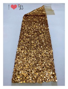 Bán Buôn Độc Quyền Sang Trọng Sequined Ren Vải Hot Bán Phi Pháp Vải Tuyn Lưới Ren Cho Phụ Nữ Đảng Dresses - Product Image 4