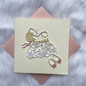Carte de vœux en papier faite à la main en forme de cœur 3D, avec quilling, estampillage doré, pour la fête des mères - Product Image 5