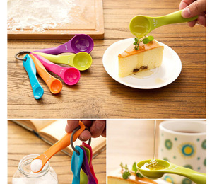 Hot Selling 5 Stück Kochgeschirr Küchen helfer Backwerk zeug Buntes Mini-Messlöffel-<span class=keywords><strong>Set</strong></span> zum Kochen - Product Image 4