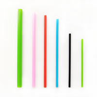 Pailles jetables 100 % compostables en PLA (amidon de maïs) vertes, écologiques et à base de plantes pour smoothies et jus, vente en gros en vrac