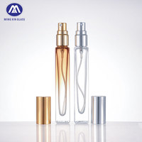 Vente en gros 15ml forme plate mini verre rechargeable parfum atomiseur bouteille qualité vide échantillon parfum vaporisateur à vendre