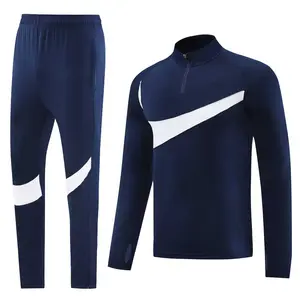 Venta al por mayor ropa deportiva de fútbol 24-25 ropa de entrenamiento de manga larga para hombres versátil, cómoda y cálida