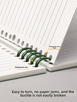 B5 A5 cahiers à spirale à feuilles mobiles couverture de maintien confortable détachable spécialement conçue pour les étudiants du collège