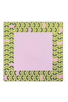 Jeu de Mahjong Américain Géométrique Floral Vert Olive MCM 160 Pièces, Tuiles de Mahjong à Motifs Artistiques Rétro avec Pochette de Rangement en Velours
