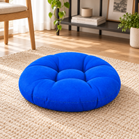 Offre Spéciale : Lot de 8 Coussins Ronds en Polypropylène de 16 Pouces pour Chaises et Coussins de Sol pour Enfants, Portables pour Salle de Classe et Maison, Bleu Royal