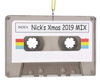 Cassette en résine personnalisée unique vintage ornements de Noël