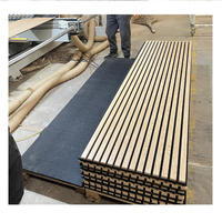 Vente directe d'usine, panneaux acoustiques en bois, panneaux acoustiques en bois à lattes insonorisants pour studio d'enregistrement, bureau