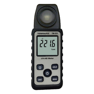 TENMARS TM-223 Misuratore di Luce UVAB Tascabile, Tester di Irradiazione Ultravioletta, Intervallo di Misurazione 3999μW/cm²;39.99mW/cm² - Product Image 1