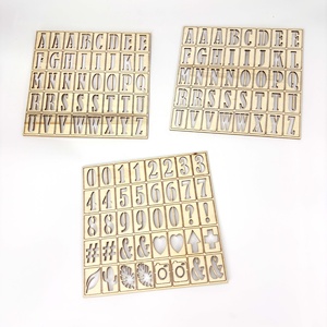 أقل عدد 40 قالب مجوف وقوالب حروف مفرغة لالمعلقات التقويمية - Product Image 1