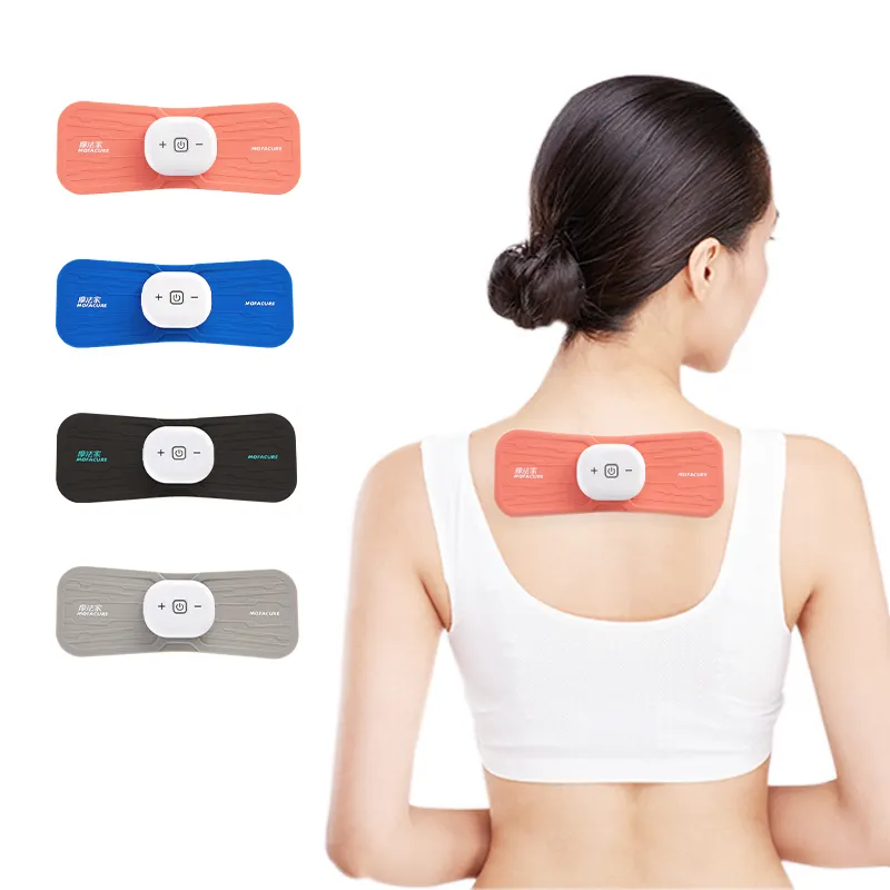 Wireless Tens EMS Massager Electric Smart Fitness Body Silicone Neck Massage Patch Muscle Stimulator Health Care Massage Product