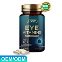 Capsules de Lutéine Vitamines Oculaires Vision Avancée Complexe Myrtille Plus Ginkgo Eyebright Gélules Molles Zeaxanthine Lutéine