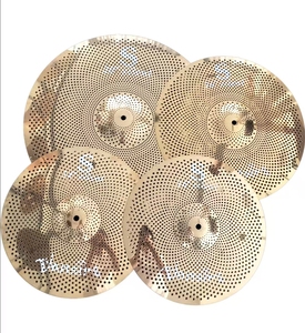 Platillos de Batería Vansir Volume Silent Mute de Aleación Metálica Dorada, Diámetro 14'', Hi-Hat para Práctica de Batería - Product Image 4