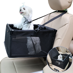 Asiento elevador de coche con logotipo personalizado para perro y gato, funda transpirable para Hamaca, coche de viaje, funda de asiento para cama de perro, Coche