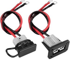 AOWEITOUR <b>Battery</b> Connector 50A 8AWG 1.25 Ft Cable Dual Port <b>Auto</b> Use - Product Image 1