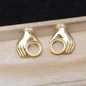 Base para Joyería de Perlas DIY, Plata S925, 9.5-9.7mm, Modelo JG6087, Base Vacía para Perlas Mabei, Tamaño de Perla 6mm - Product Image 2