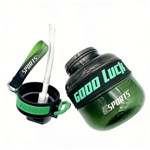 Bouteille d'eau en plastique réutilisable pour le sport et <span class=keywords><strong>la</strong></span> gym, sans BPA, de qualité alimentaire, inodore, facile à nettoyer, avec couvercle - Product Image 3