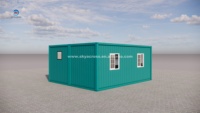 Maison Conteneur Moderne Préfabriquée de Luxe avec Une Chambre, Salle de Bain, Cuisine, Abri Voiture Étanche, Écologique et Durable