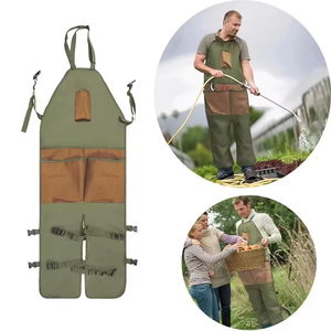 Hot Wear-resistant Oxford Apron For Gardening Work Multiple Pockets For <b>Small</b> <b>Tools</b> Pruning Branches Picking Work Aprons - Product Image 1