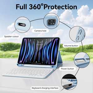 Étui clavier Kenke pour <span class=keywords><strong>ipad</strong></span> <span class=keywords><strong>Pro</strong></span> <span class=keywords><strong>11</strong></span> <span class=keywords><strong>pouces</strong></span> 2020 2021 2022 4ème <span class=keywords><strong>génération</strong></span> housse de tablette avec porte-crayon usine en gros - Product Image 4