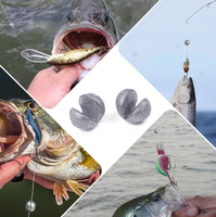 OEM ODM Plomb de pêche à mâchoire ouverte, diverses tailles en grammes, lest à clipser anti-déchirure pour la pêche en rivière, lac, au bar et à la carpe