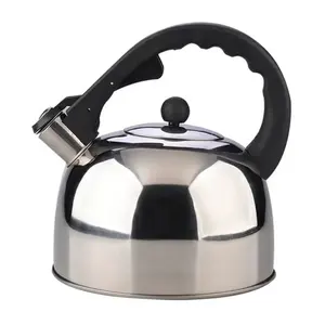 不锈钢英国茶壶煤油炉冷顶卡斯蒂隆口哨运动安全厨房咖啡壶