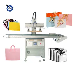 Machine de sérigraphie automatique plate de sacs en plastique de grande taille pour imprimante numérique à passage unique de sacs en papier pour sacs non tissés