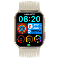 Nouvelle montre connectée TK67 carrée avec airbag, tendance, 530 mAh, étanche IP66, pour le sport et l'usage quotidien