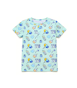 Camiseta de Manga Corta Informal y Transpirable con Estampado de Paleta de Helado del 4 de Julio para Bebé Niño, Modelo BT1702 - Product Image 6