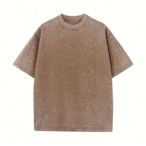 Custom Logo Vintage Acid Washed T <b>Shirt</b> Men Distressed Heavyweight Cotton Blank Oversized Tshirt High Quality 100% Cotton - Product Image 4