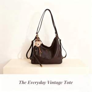 <span class=keywords><strong>Bolso</strong></span> Bandolera Vintage con Colgante de Oso - Versátil, Ideal para Viajes Diarios, <span class=keywords><strong>Bolso</strong></span> Multifuncional de Gran Capacidad para <span class=keywords><strong>Mujer</strong></span> - Product Image 1