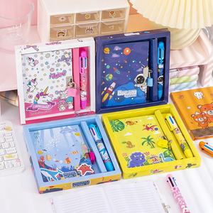 Journal intime avec serrure pour enfants, ensemble <span class=keywords><strong>de</strong></span> papeterie mignon pour cahier <span class=keywords><strong>secret</strong></span> Journal, coffret cadeau avec stylo pour cahier - Product Image 2