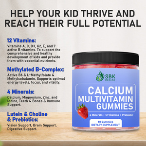 Suplemento de Crecimiento Personalizado de Fábrica, Gomitas Multivitamínicas con Calcio para Niños, con Prebióticos para Aumentar la Vitalidad - Product Image 6
