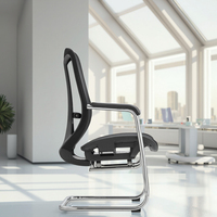 Chaise de bureau de direction en vente chaude, dossier moyen, maille ergonomique, hauteur réglable, chaise de travail pour l'étude, design moderne, tissu