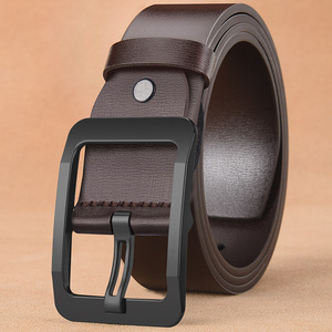 Vente d'usine, ceinture en cuir véritable pour homme, ceinture en cuir de vache, ceinture décontractée pour pantalon décontracté, boucle <span class=keywords><strong>à</strong></span> ardillon, style décontracté, affaires, vente en gros - Product Image 6