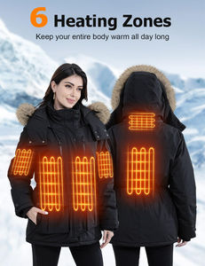 Veste chauffante personnalisable pour femmes avec 6 zones de chauffage et 3 niveaux de température pour l'hiver et l'extérieur Vente en gros - Product Image 2